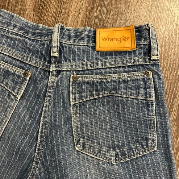 RARE Vintage Wrangler USA Jeans 29x30 Talon Zip | Slim Fit Stripe Grunge Denim W - Picture 7 of 15
